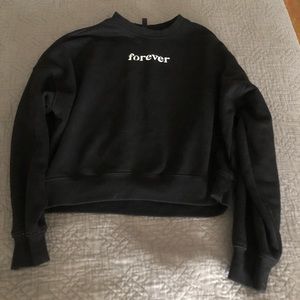“Black Forever Friends Black Sweatshirt”